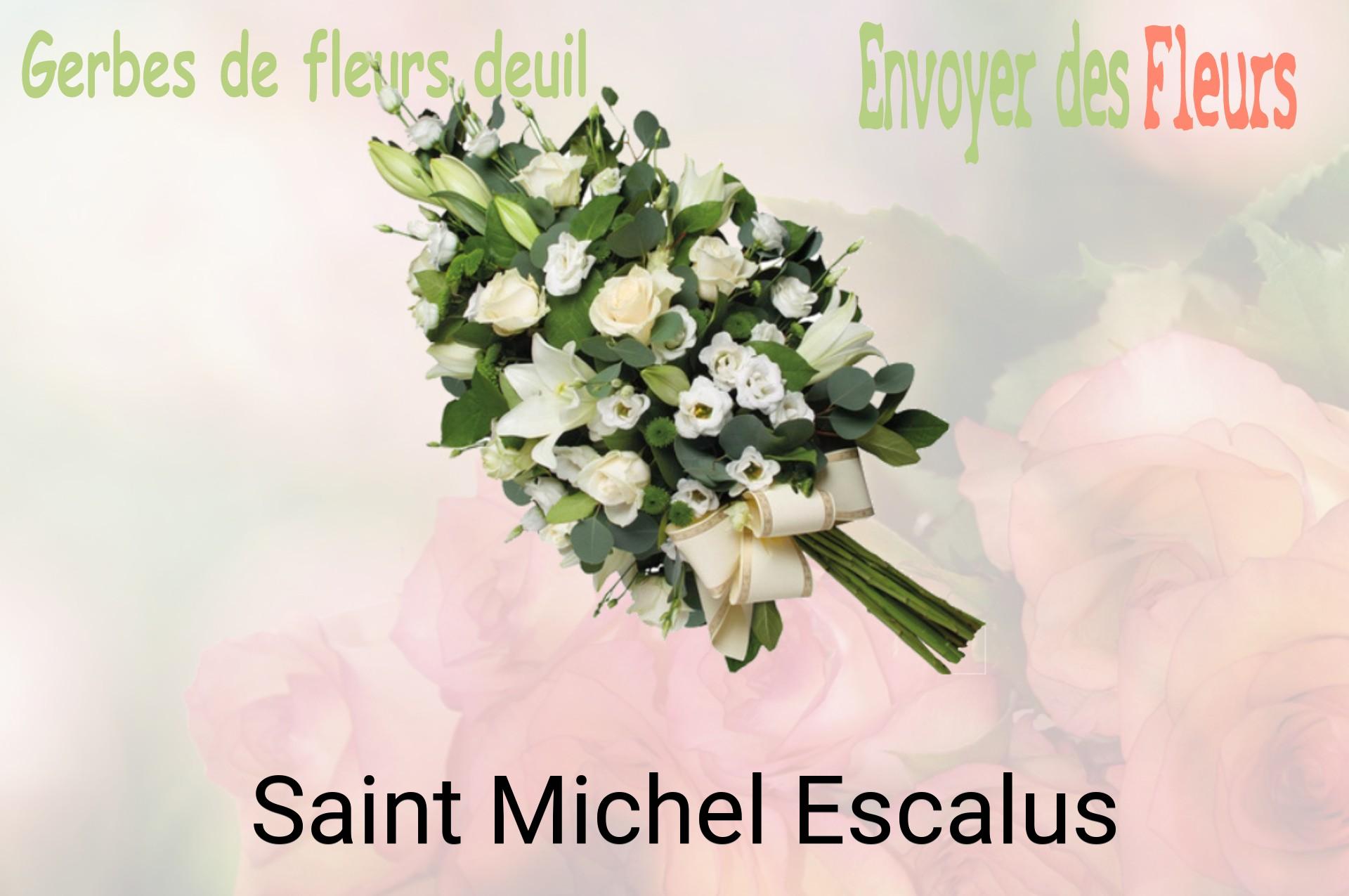 Gerbe de fleurs de deuil livrée à Saint-Michel-Escalus